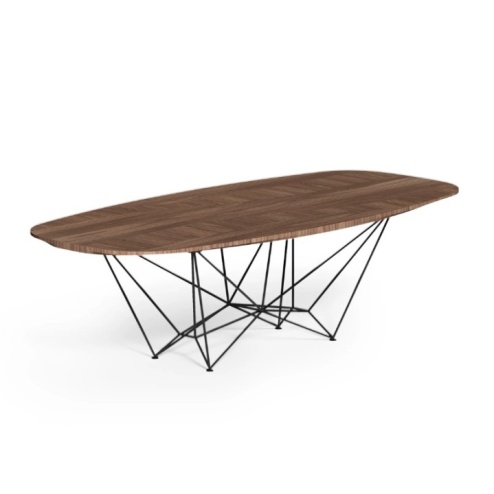 Tavolo fisso Fil8 Ozzio piano Ovale Intarsiato